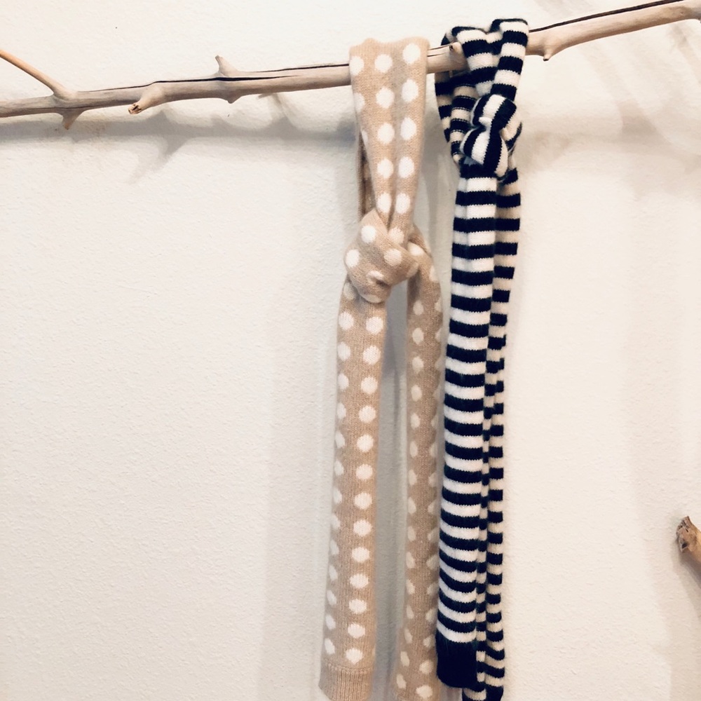 Pair of Skinny Wool Scarves